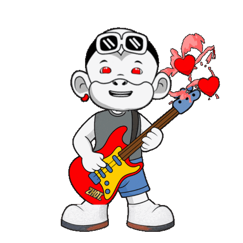 Love Music Rock Sticker by Zhot Music