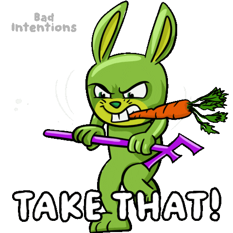 Angry Bunny Sticker by VeeFriends
