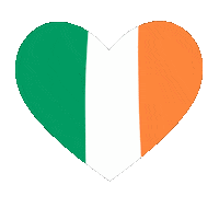 Irish Flag Love Sticker