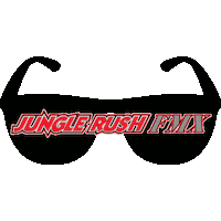 Junglerushfreestylemotocross summer sunglasses fmx jungle rush fmx Sticker