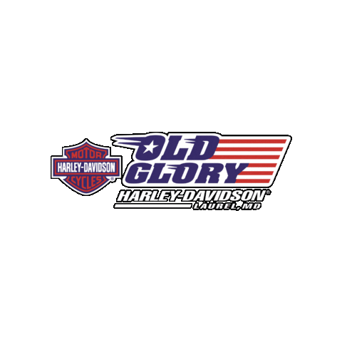 jetcity motorcycles harley davidson tmc old glory Sticker