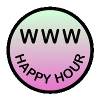 Happy Hour 3D Sticker by Who What Wear
