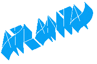 Lettering Atlanta Sticker