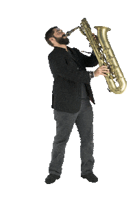 musica saxophone Sticker