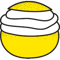Semla Swedish Fika Sticker by chirimonsta