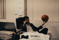 cachaus basketball office corporate phone call GIF