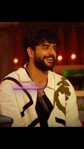 Krishucontent giphycreatortest cute smile abhishek fukra insaan GIF