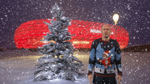 Arjen Robben Christmas GIF by FC Bayern Munich