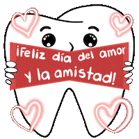 Valentines Day Teeth Sticker