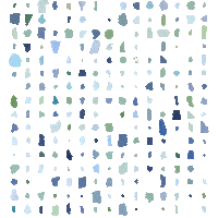 Confetti Fragments Sticker by Anne Irwin Fine Art