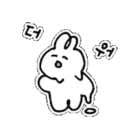 Rabbit うさぎ Sticker