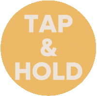 Tap Hold Sticker