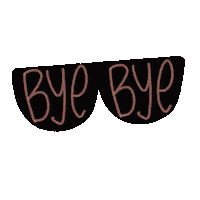 Bye Bye Sunglasses Sticker