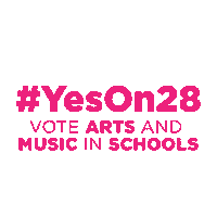 Yeson28 Vote Arts And Music In Schools Sticker by VoteYesOn28