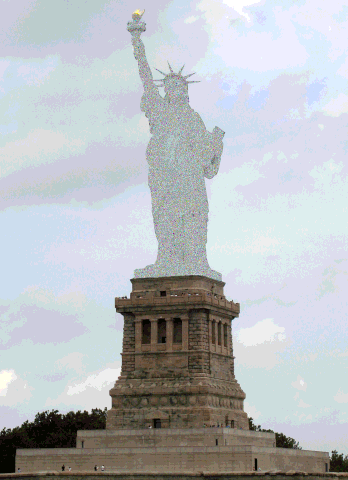 statue of liberty GIF