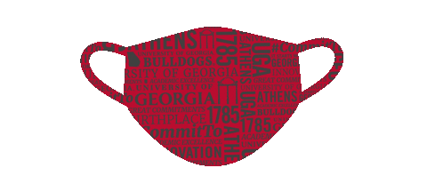 Wear A Mask Sticker by University of Georgia