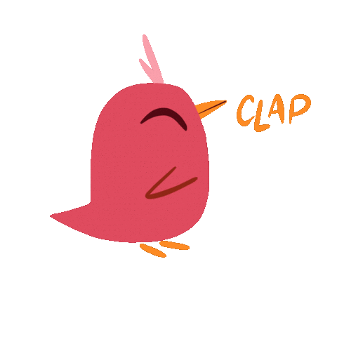levraicolonelmoutarde clap bird applause cmoutarde Sticker