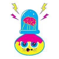 Loop Brain Sticker by Sloomoo Institute