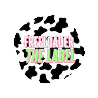 Pink Cow Sticker by Freeloader The Label