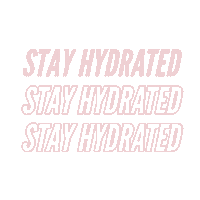 Pink Stay Hydrated Sticker by Freeloader The Label