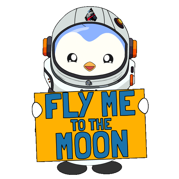 Lets Go Space Sticker by Pudgy Penguins