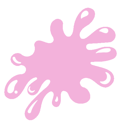 Pink Splat Sticker by Amor Design Studio