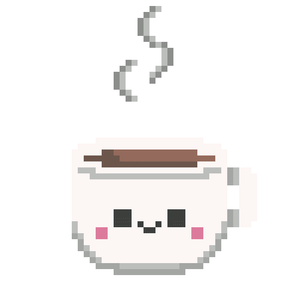 Pixel Coffee Sticker