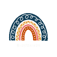Darnau_bach rainbow sketch mindfulness lockdown Sticker