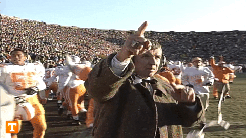 Football Sport GIF by Tennessee Athletics