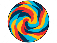 jtiptonk animation loop rainbow typography GIF