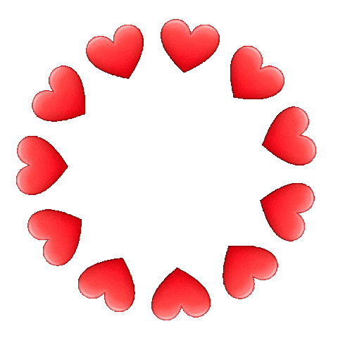 ritagifseadesivos love love you coracao circulo Sticker