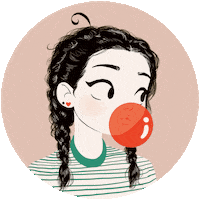cassandracalin girl pop surprised comic Sticker