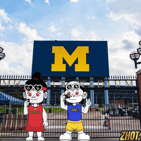 Go Blue Ann Arbor GIF by Zhotcita