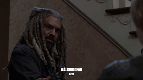 look up and down the walking dead GIF