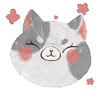 Pizza_arti happy cat kitten cute cat Sticker