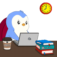 Tired Over It Sticker by Pudgy Penguins