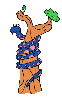 Tree Snake Sticker by Earth Cubs
