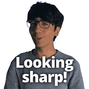 Looking Look Sharp Sticker