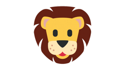emojivid giphyupload animals emoji lion Sticker