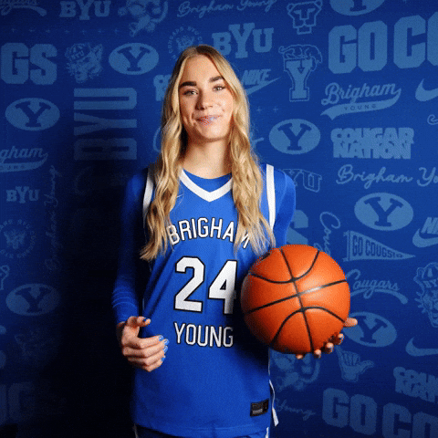 Basketball Cannon GIF by BYU Cougars