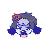 kodomoppoi dog angry puppy fat Sticker