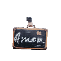 Amon-Band urlaub case suitcase reisen Sticker