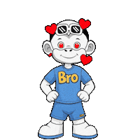 Awesome Heart Sticker by Zhot