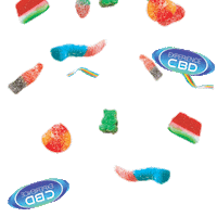 Raining Gummy Bear Sticker by Experience CBD