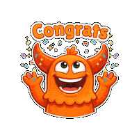 Happy Well Done Sticker by Momo & Tulus