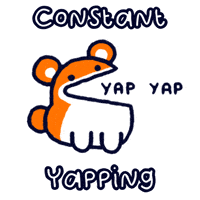 Talk Too Much Hamster GIF