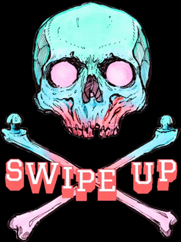 Skull Swipe Up GIF