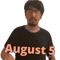 August 5 Sticker