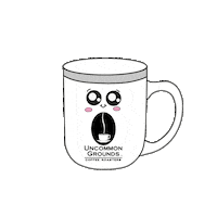 uncommongroundscoffee coffee cup coffee and bagel uncommon grounds coffee uncommon grounds Sticker