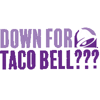 Hungry Lets Eat Sticker by Taco Bell